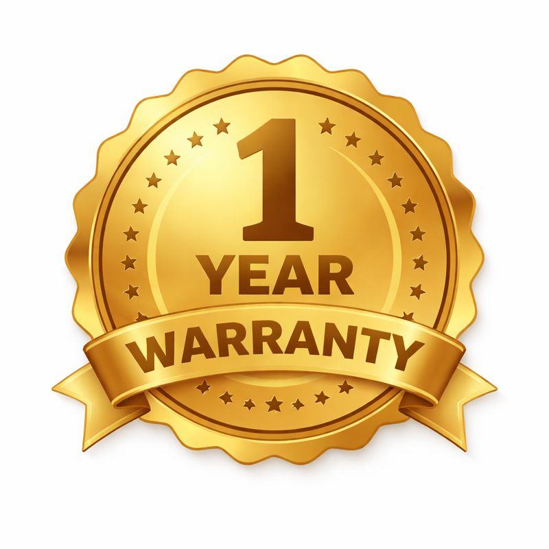 FREE 1-Year Warranty